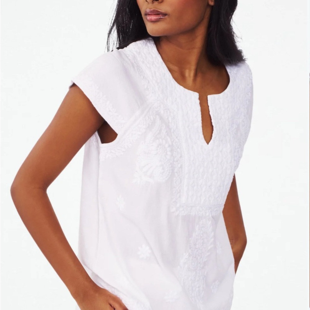 Roller Rabbit Embroidered Faith Top - Picture 4 of 4